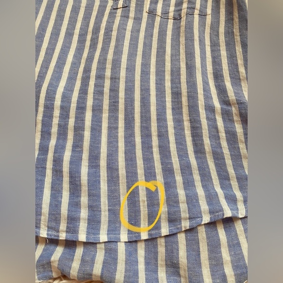 Rails white and blue Savannah Juneau Stripe linen shirt small or medium - Picture 13 of 13